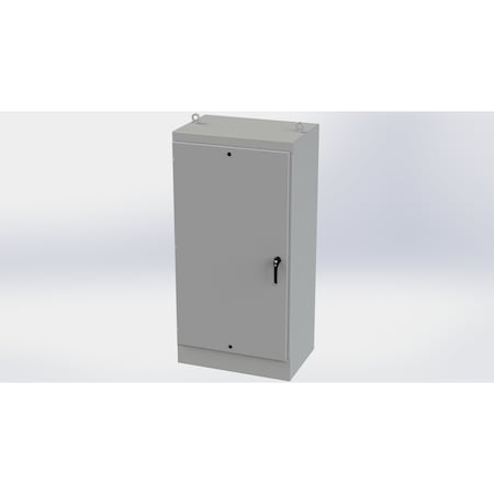 Saginaw Control & Engineering 3 Point Latch with Padlock/Keylock Handle Electrical Enclosures, 72 in H, 24 in D, 36 in W SCE-72EL3624FS